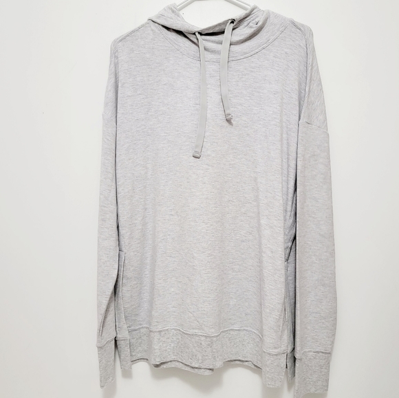 ACTIVE LIFE Gray Long Sleeved Hooded Sweatshirt - Picture 4 of 7